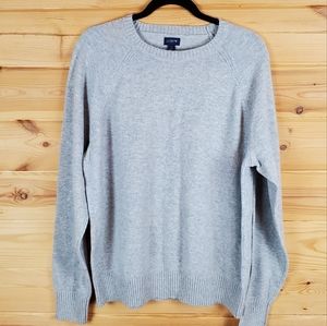 J.Crew Grey‎ Wool Blend Crewneck Sweater Size Large